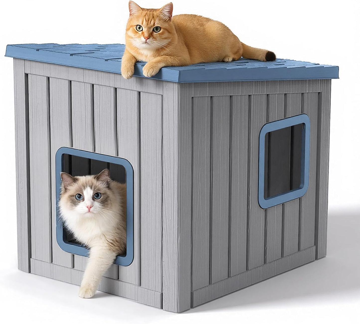 Outdoor Cat House for Indoor Cats - Weatherproof & Durable