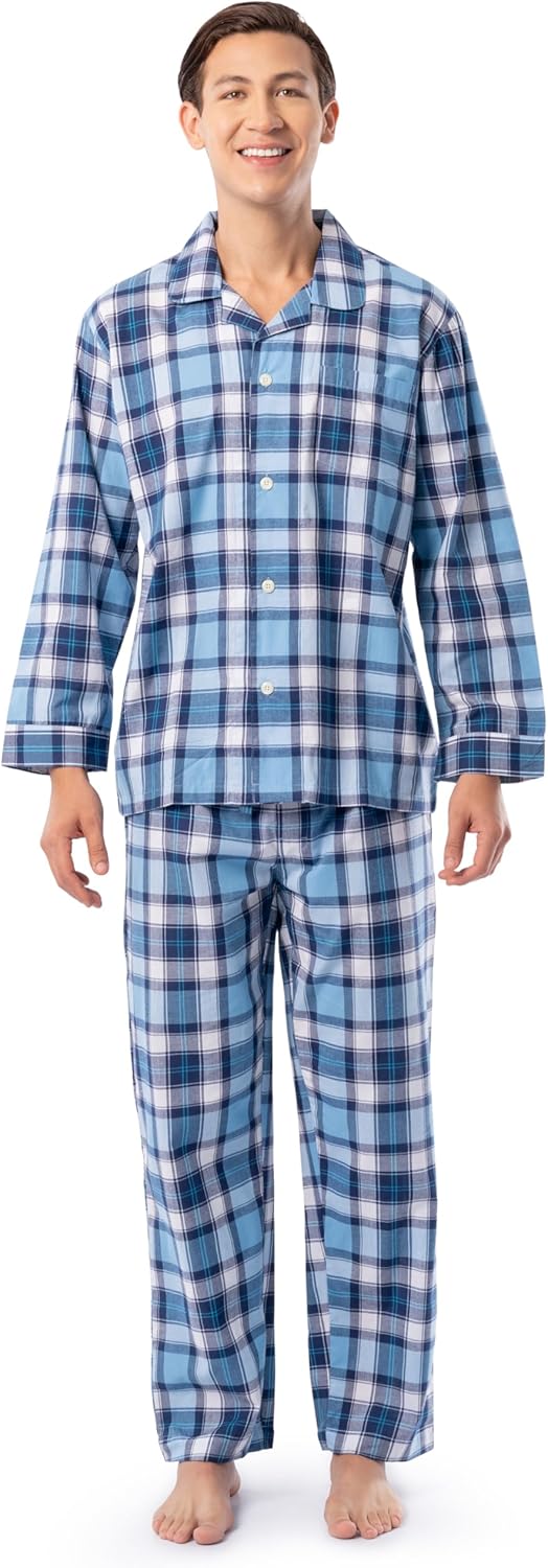 IZOD Men's Extra Soft Woven Pajama Sleep Set for Ultimate Comfort