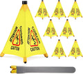 8 Pcs Pop Up Wet Floor Sign for Safety in Commercial Spaces