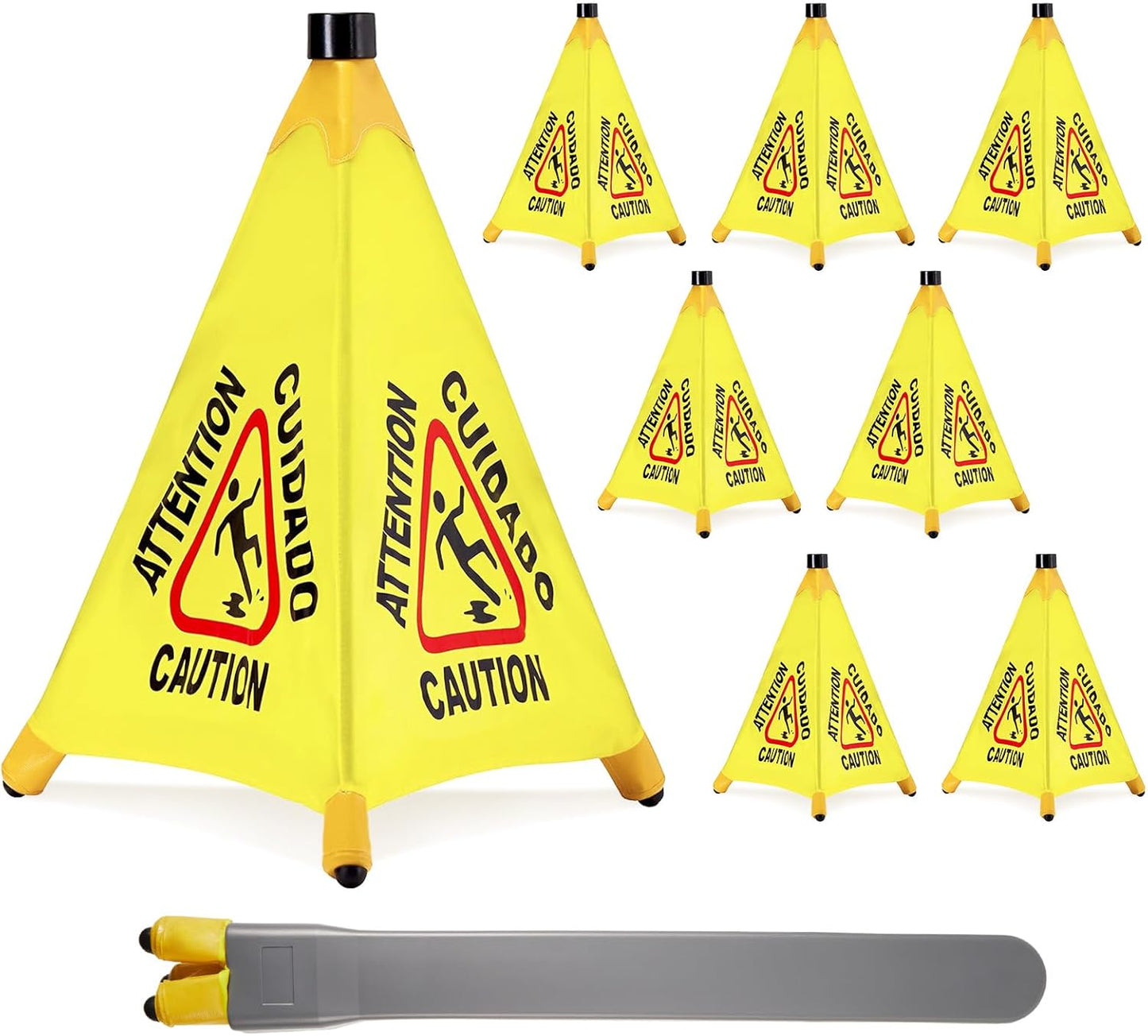 8 Pcs Pop Up Wet Floor Sign for Safety in Commercial Spaces
