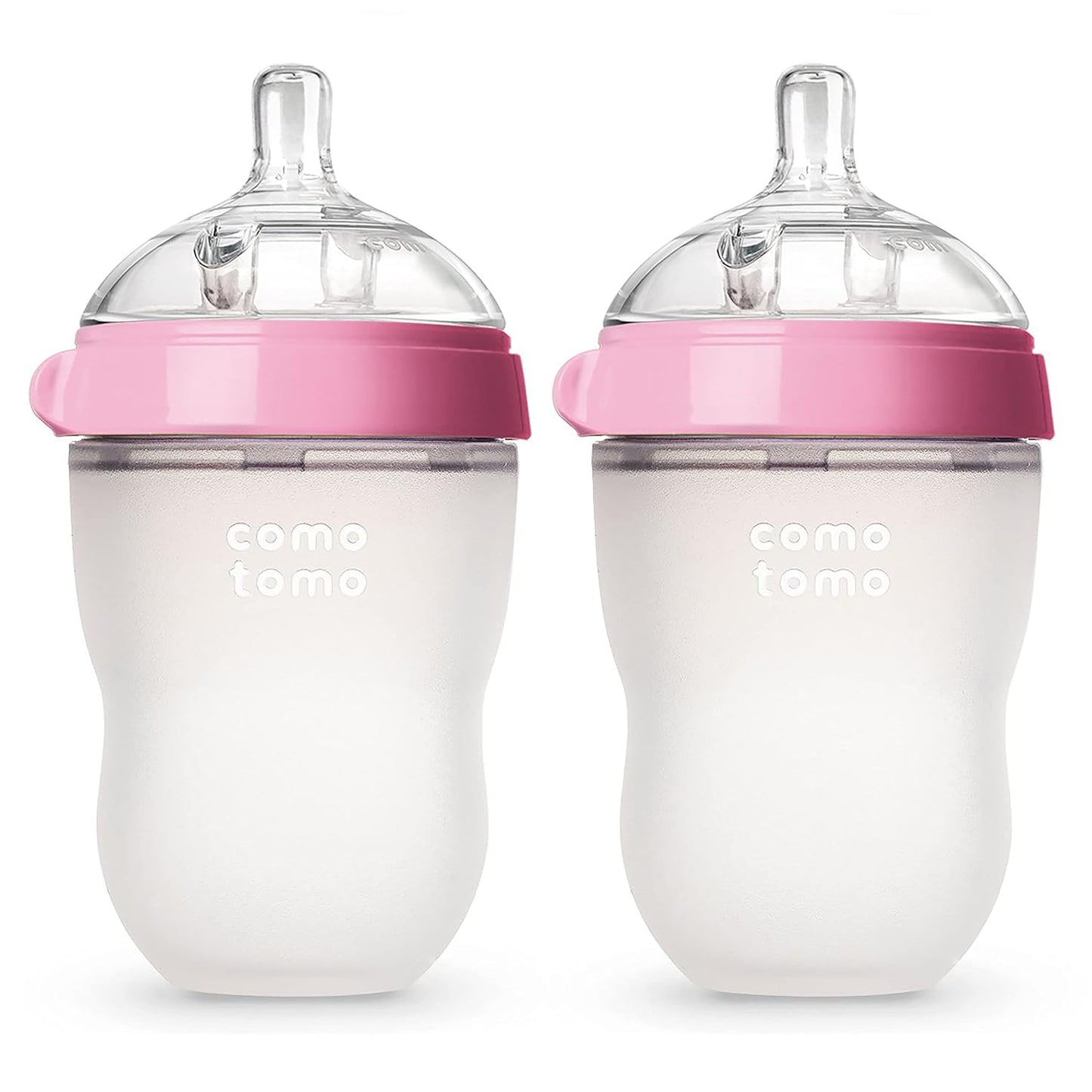 Comotomo Baby Bottle, Pink, 8oz, Pack of 2 - Natural Feeding
