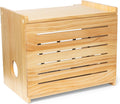 Wooden WiFi Router Storage Box - Wall Mountable Rustic Modem Shelf