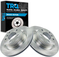 TRQ Rear Brake Rotors Set Vented - Direct Fit OE Replacement