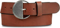 Lucky Brand Women's Fashion Leather Belt - Classic Half Circle Buckle