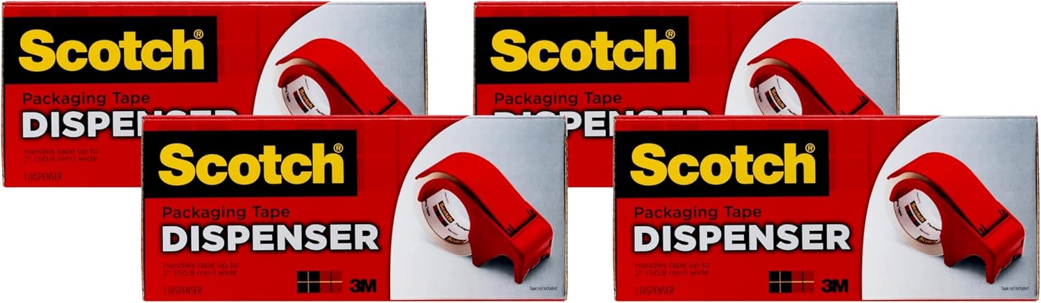 Scotch Packaging Tape Hand Dispenser for Easy Shipping Tasks