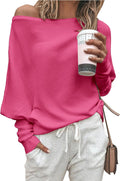 Zenlonr Women's Fall Off Shoulder Sweater 2025 - Cozy Oversized