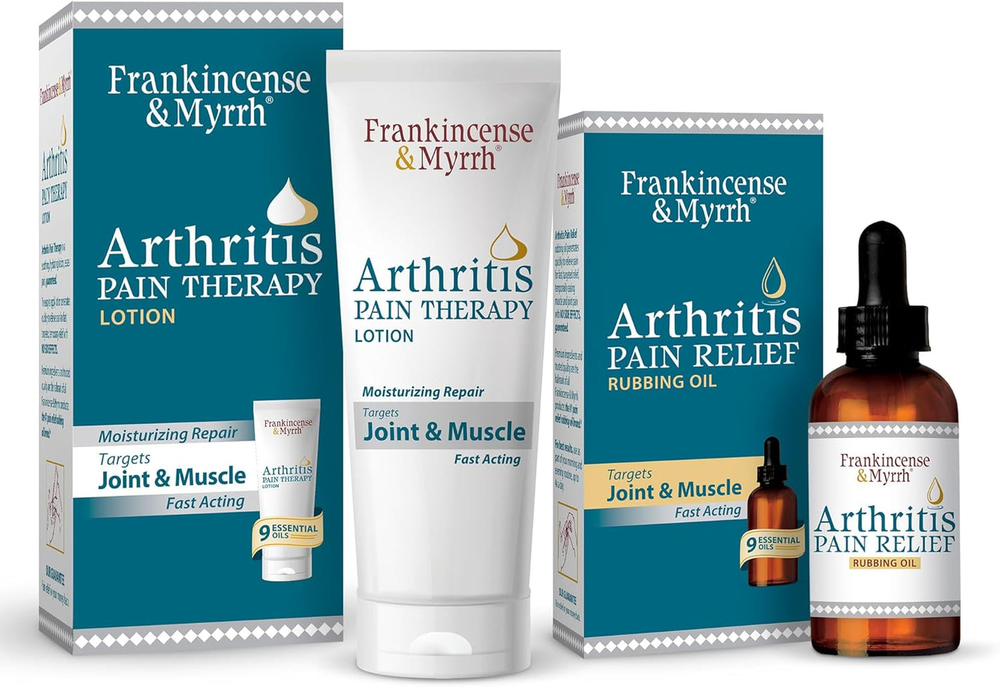 Frankincense and Myrrh Combo Pack for Arthritis Pain Relief
