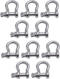 US Type 316 Stainless Steel Bow Shackle with Over Size Screw Pin