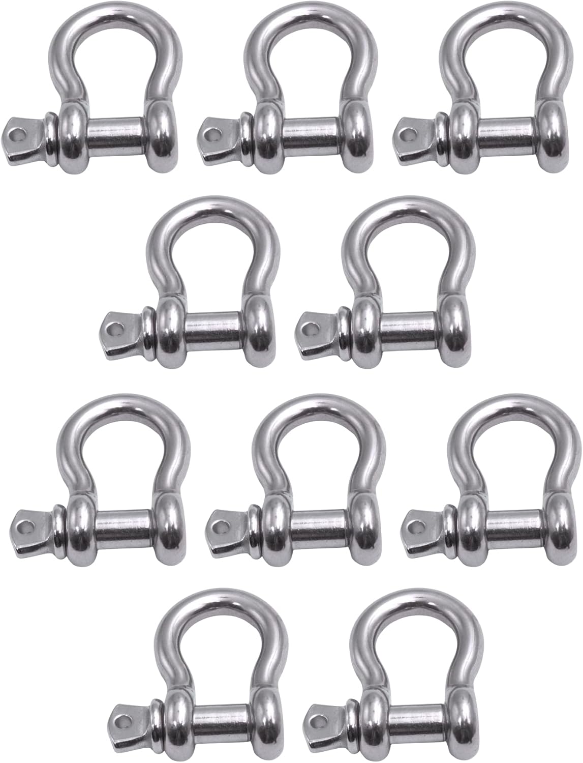 MarineNow US Type 316 Stainless Steel Bow Shackle for Towing