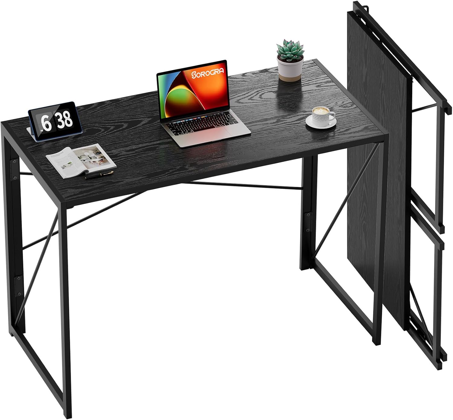 Coavas Small Folding Desk - Space-Saving Writing Table
