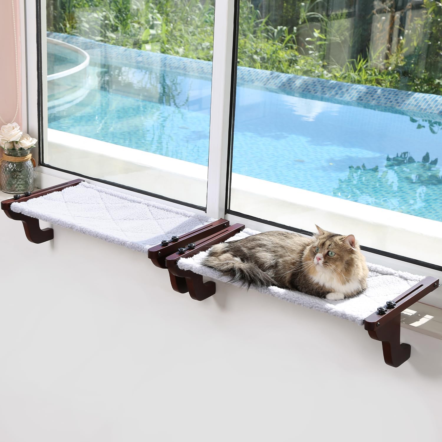 Zakkart 2PC Easy Seat Cat Perch for Window Sill - Perfect for Cats