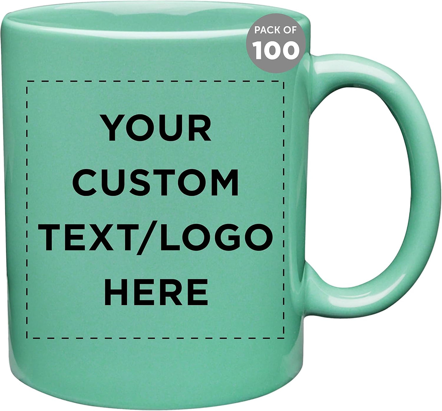 Custom Ceramic Coffee Mugs 11 oz Set of 100 for Every Occasion