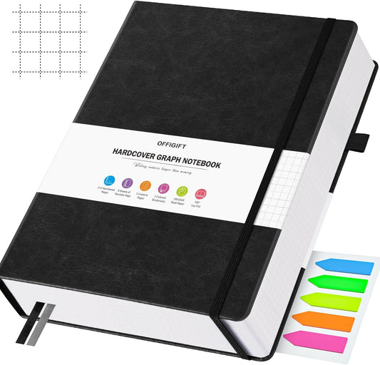 Premium Grid Paper Notebook: Graph Efficiently with 312 Numbered Pages & No bleed 100gsm Paper