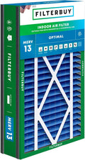 16x25x5 Air Filter MERV 13 Optimal Smoke & Allergy Defense - One