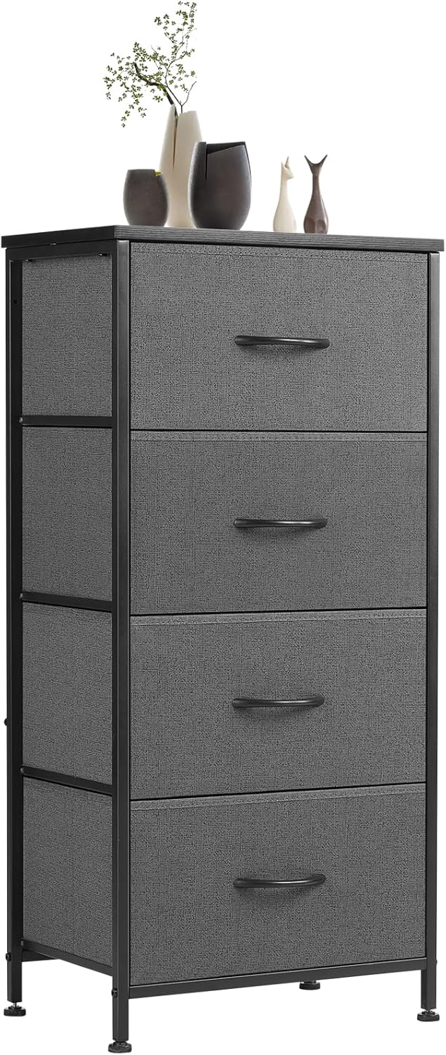Stylish Multifunction Dresser with 4 Drawers for Storage Needs
