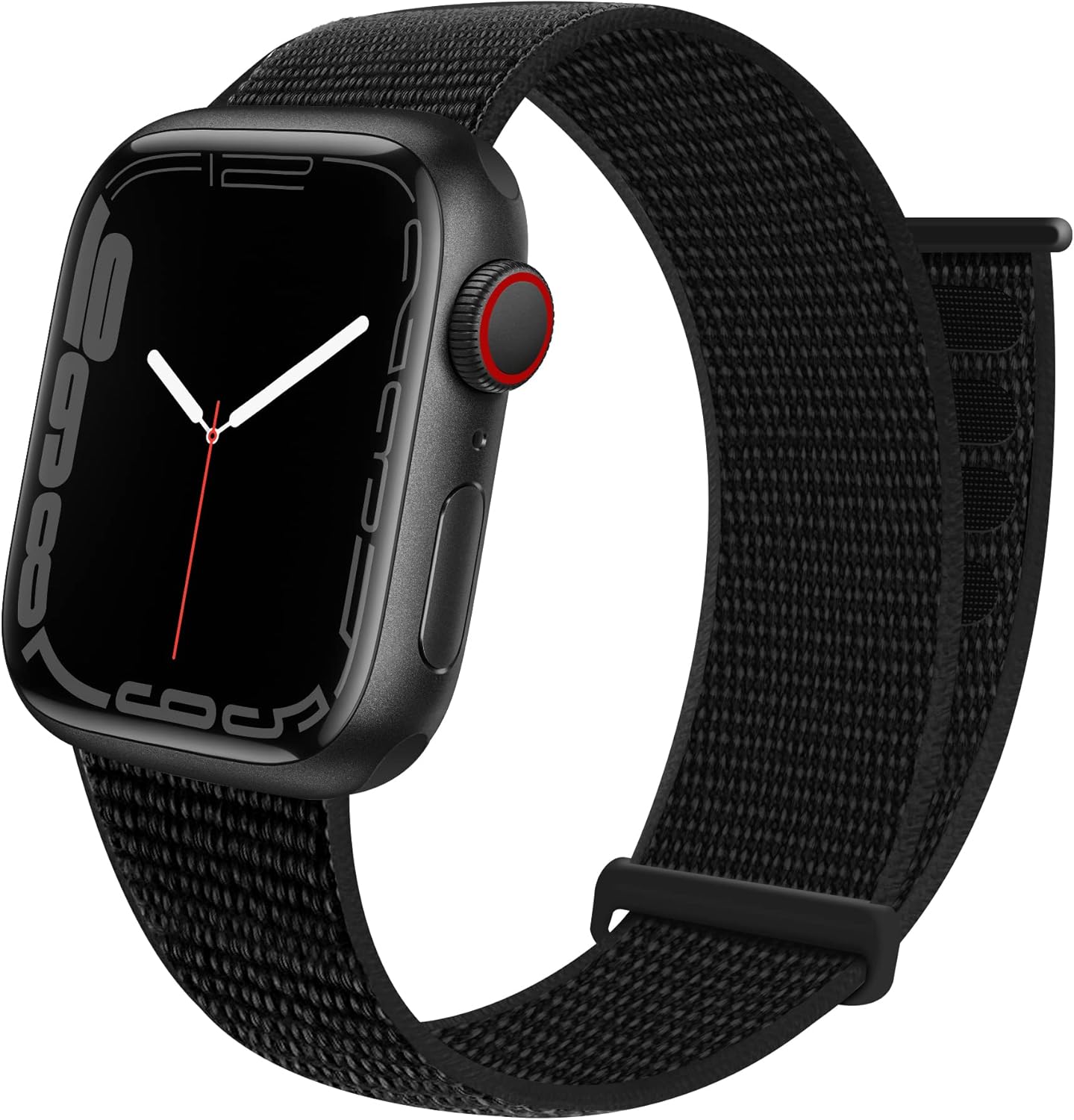 Nylon Velcro Sport Loop for Apple Watch 38mm 40mm - Dark Black