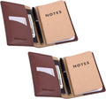 Wisdompro Journal Cover 2 Pack PU Leather for Field Notes - Pocket