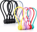Magnetic Cable Ties Reusable Silicone Twist Organizers - Tidy Cables