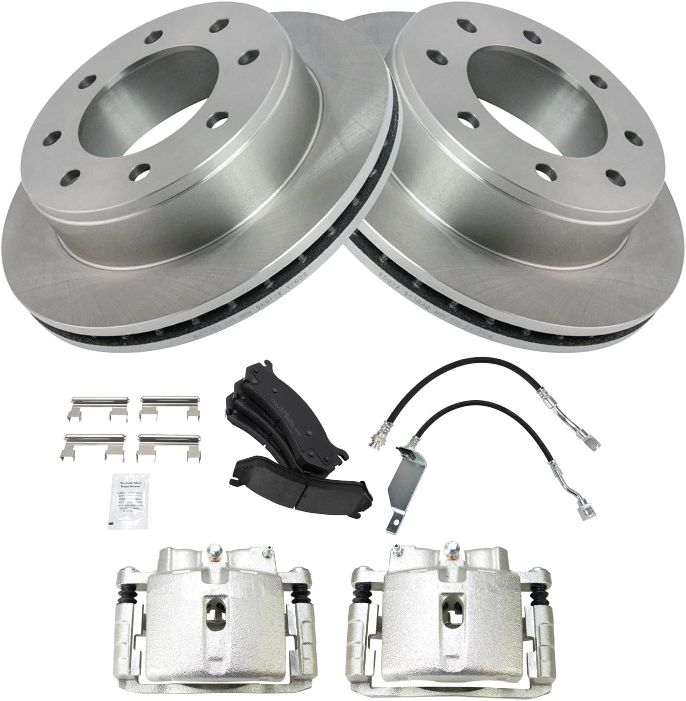TRQ Rear Brake Pad & Rotor Kit for 2002-2003 Chevrolet Silverado