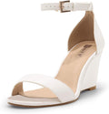 IDIFU Women's Classic Wedge Heels Sandals 3 in Ankle Strap All