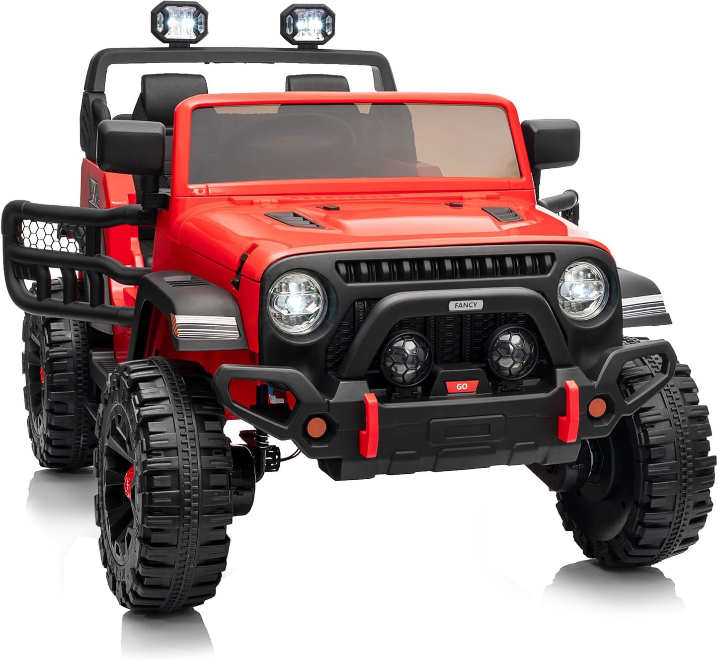 2 Seater Ride on Car for Kids with Remote Control - Red