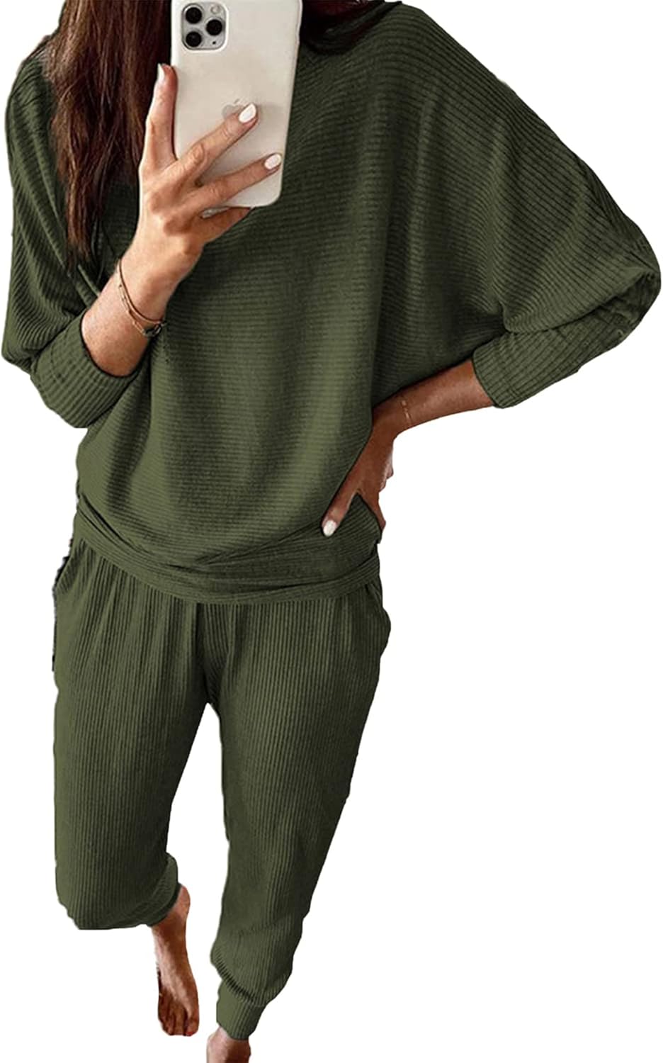 PRETTYGARDEN Women's Fall 2 Piece Lounge Set for Cozy Comfort