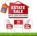 Estate Sale Signs 10 Pack - Large 24 x 18 Double-Sided Signs