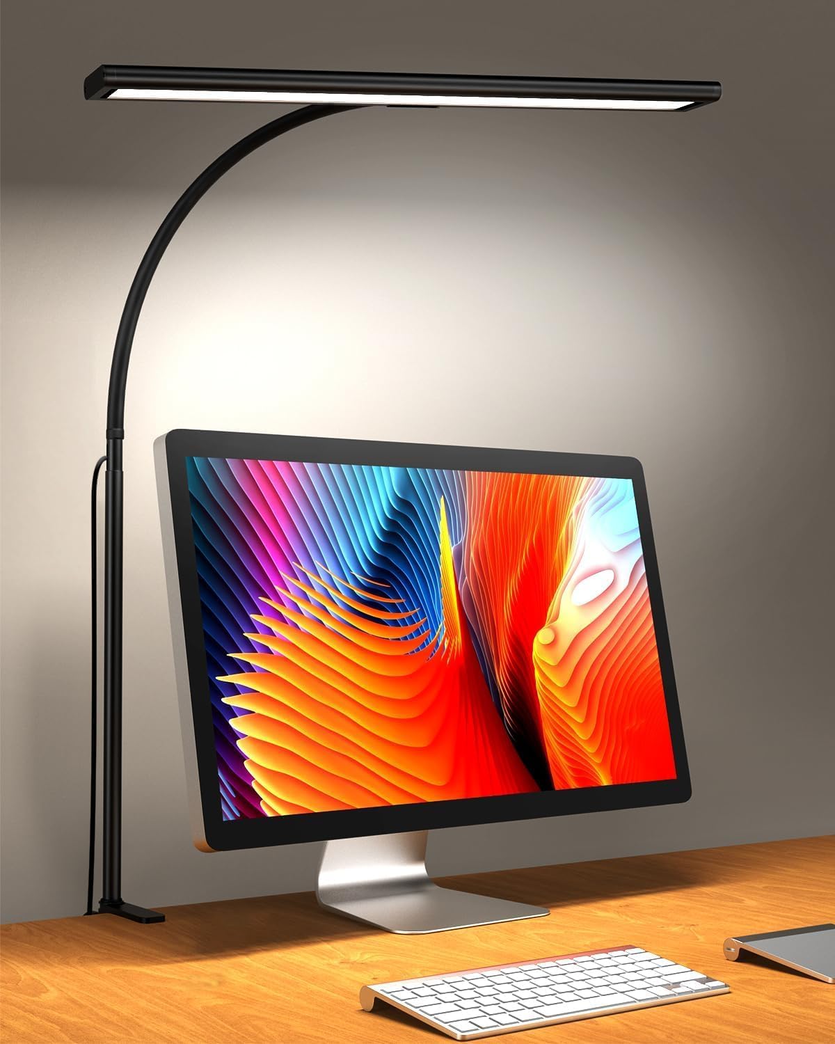 iFalarila Dimmable Desk Lamp: 3 Color 10 Brightness Levels for Eye-Caring Illumination