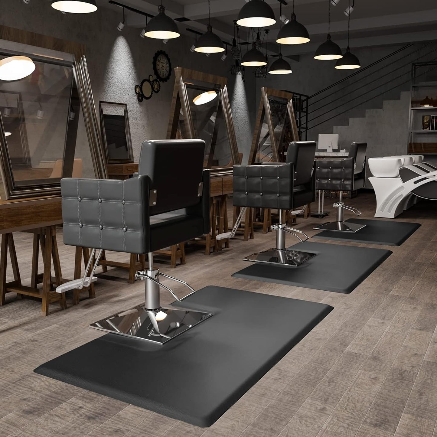 OmySalon Anti Fatigue Barber Floor Mat for Comfort and Support