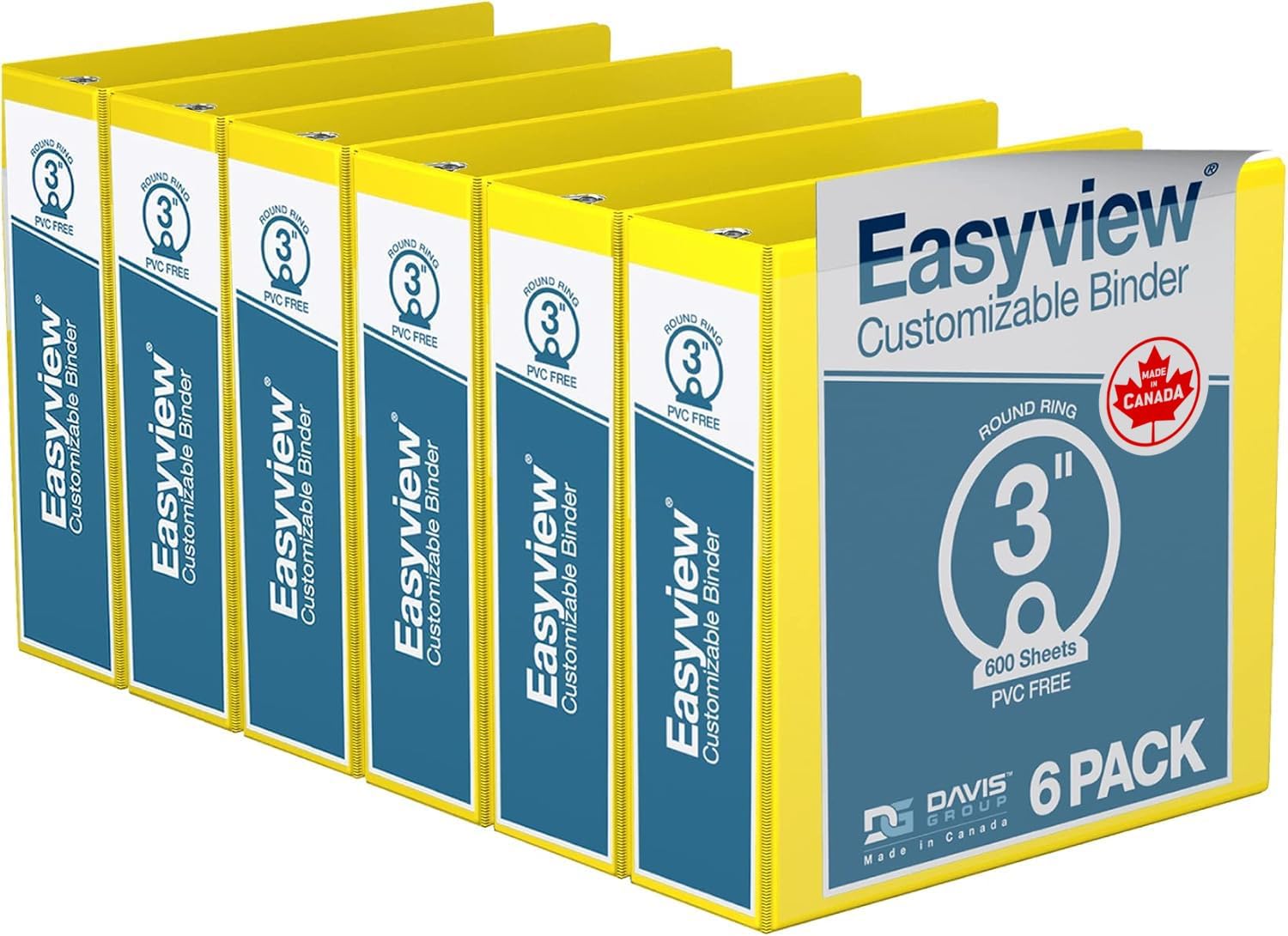 Easyview Premium 3-Ring Binders for School or Office Use