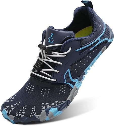 L-RUN Athletic Hiking Water Shoes for Men and Women - Barefoot Aqua