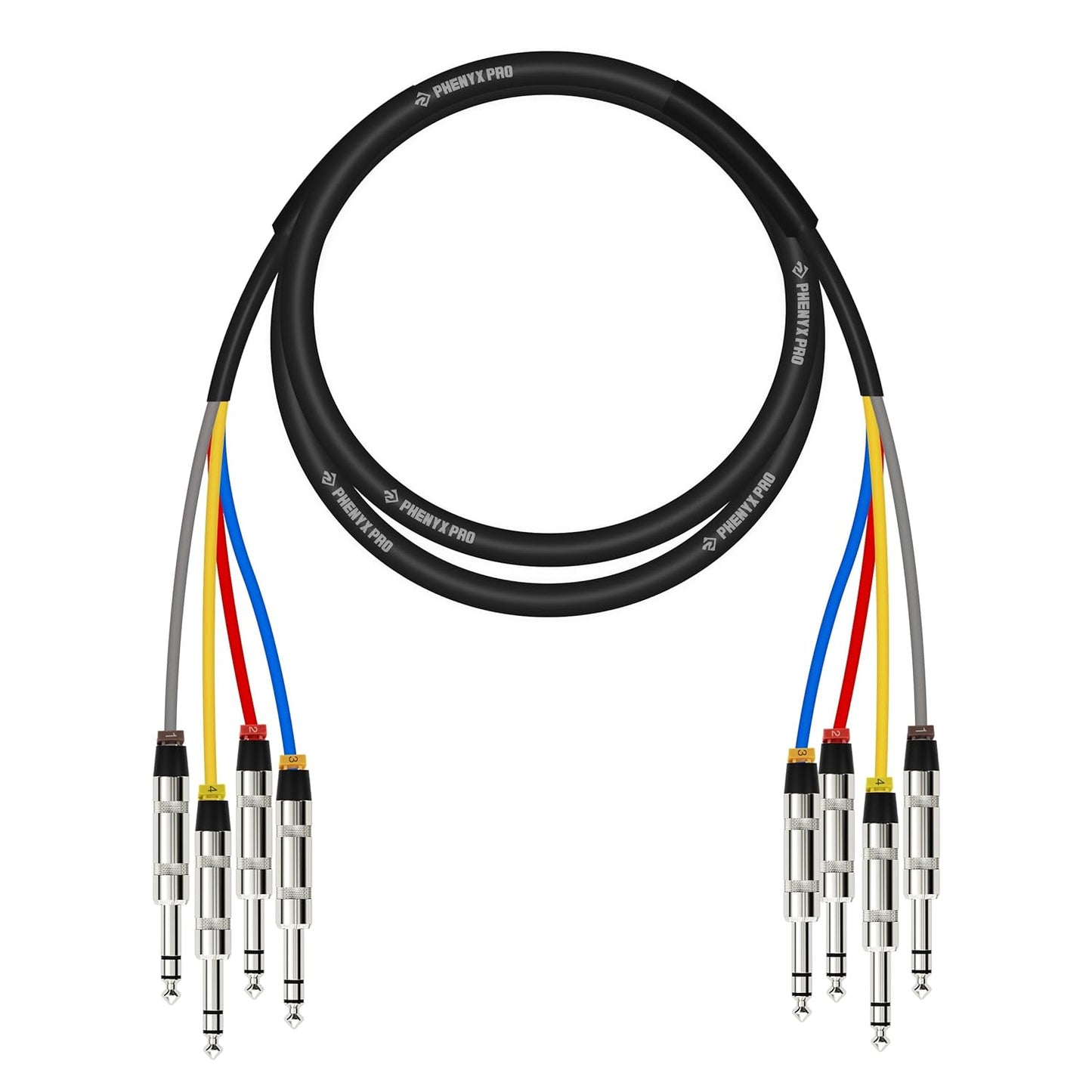 Phenyx Pro 4-Channel TRS Snake Cable for Clear Audio Quality