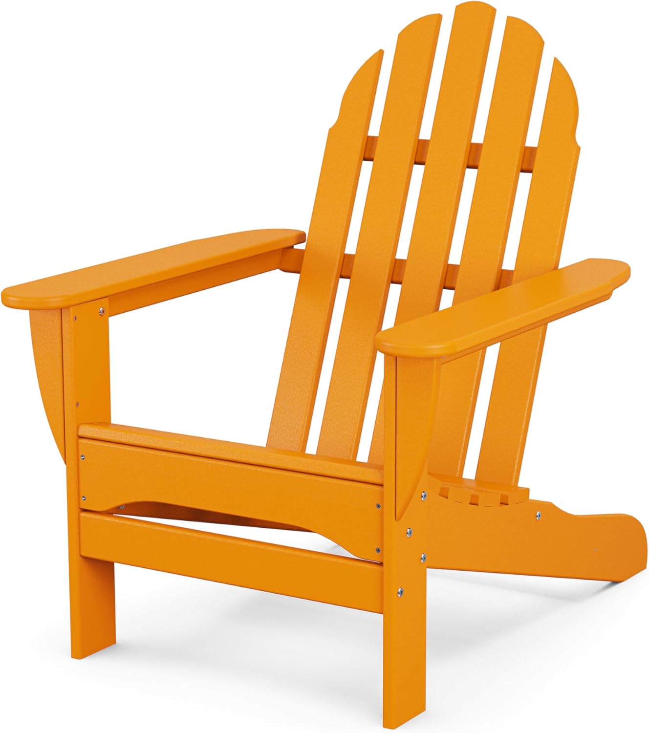 POLYWOOD Classic Outdoor Adirondack Chair in Vibrant Tangerine