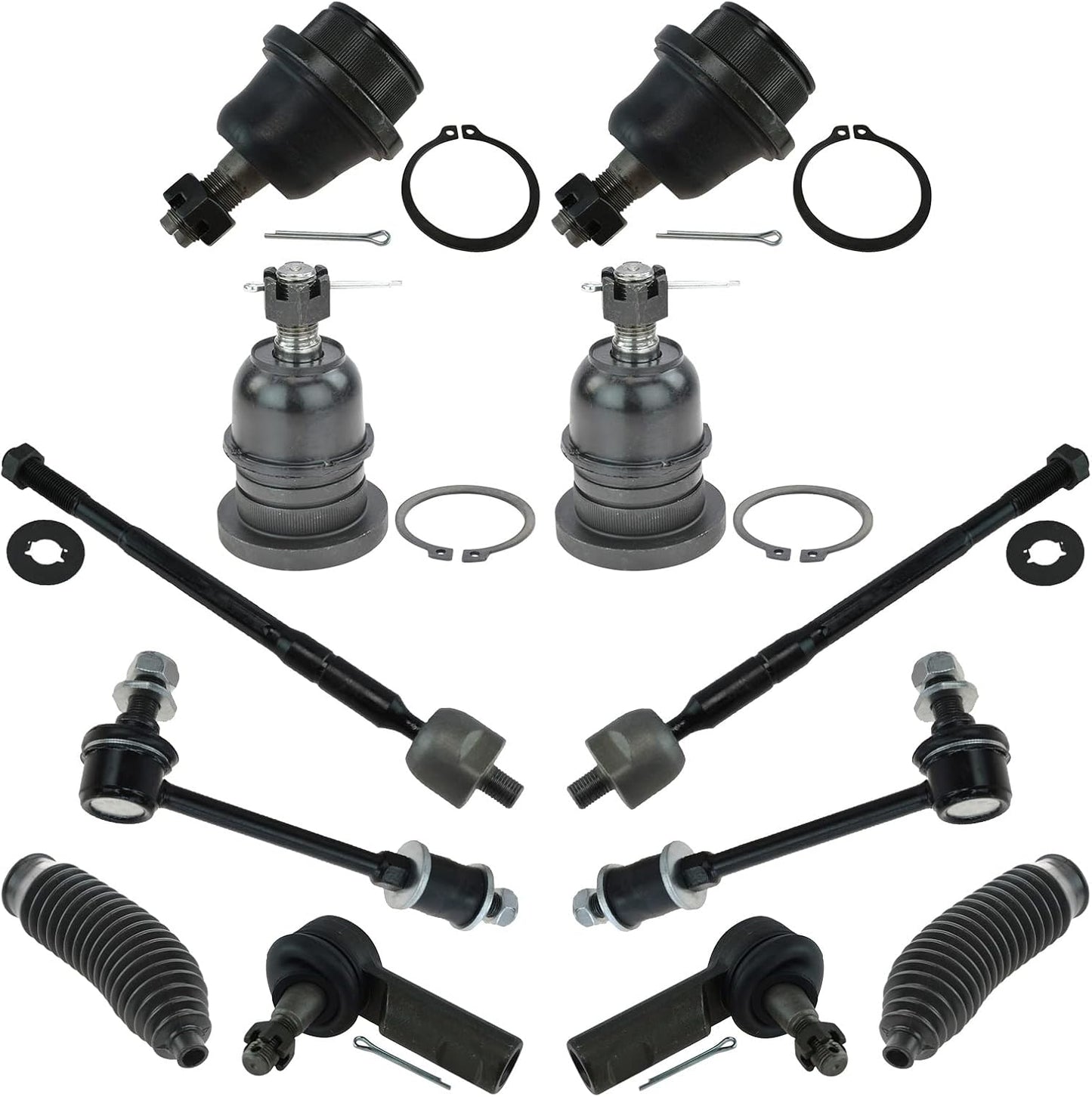TRQ Front Steering & Suspension Kit for 2005-2015 Toyota Tacoma
