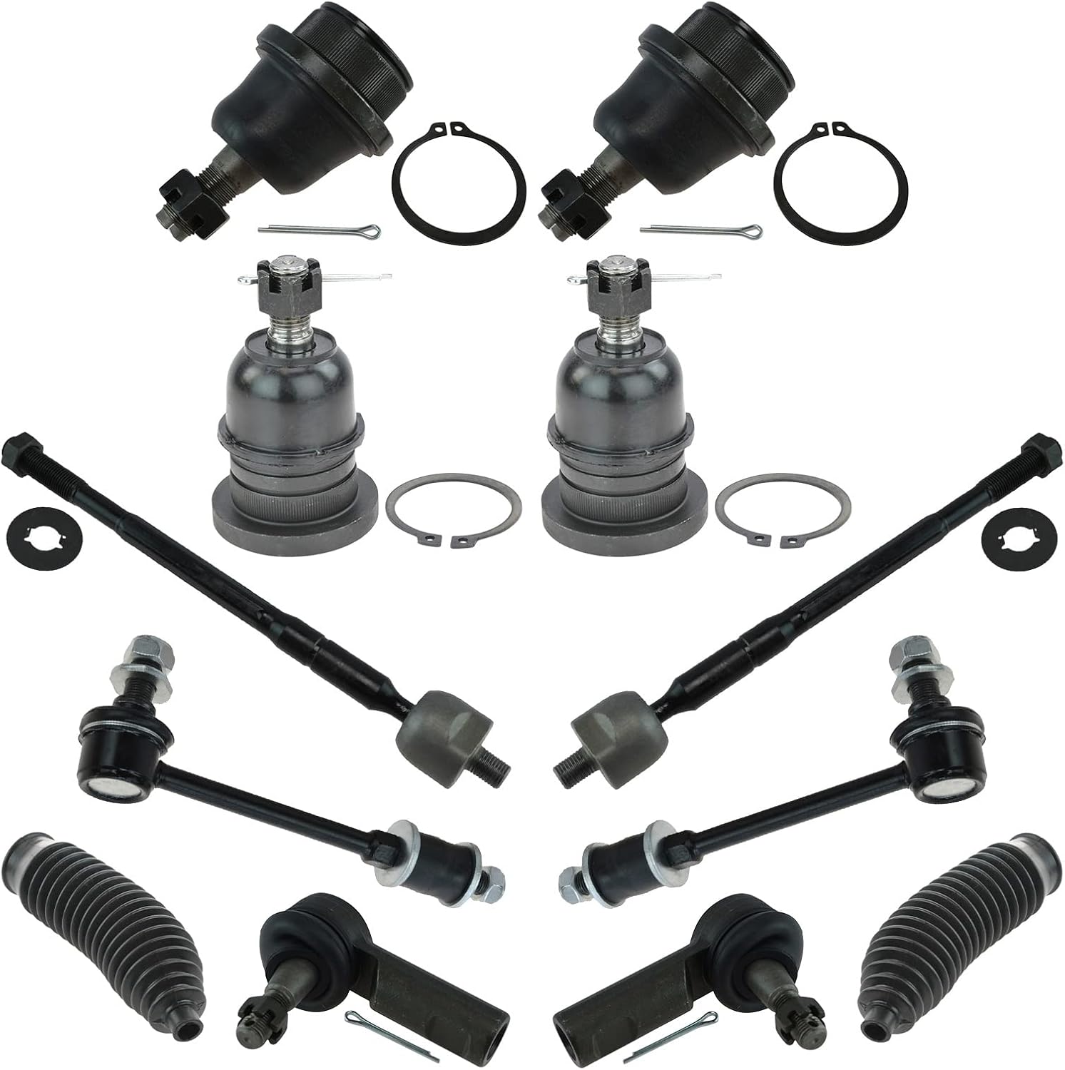 TRQ Front Steering & Suspension Kit for 2005-2015 Toyota Tacoma