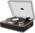 Vinyl Record Player with Built-in Speakers - Classic Look, Modern