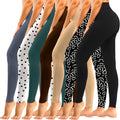High Waisted Leggings 7 Pack - Tummy Control, Soft Fit