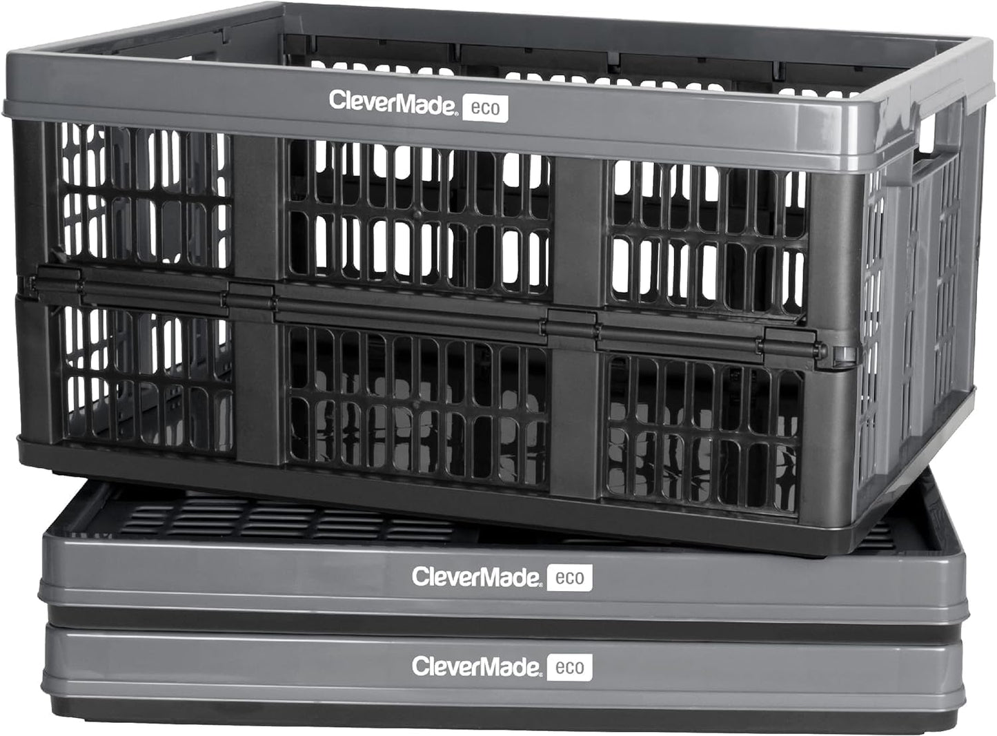 CleverMade Collapsible Utility Crates - Versatile Storage Solution