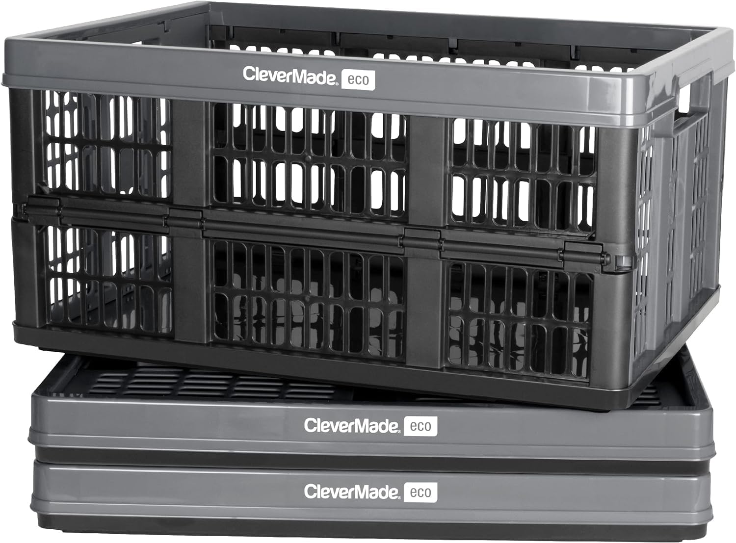 CleverMade Collapsible Utility Crates - Versatile Storage Solution