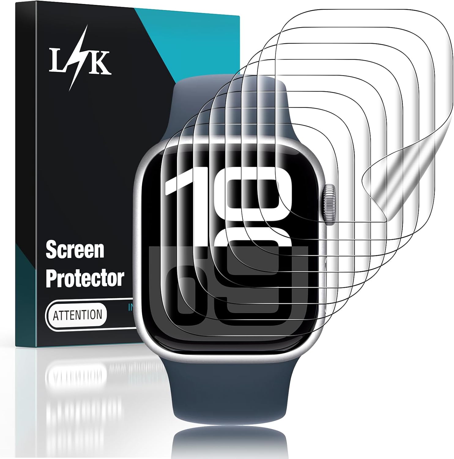 Self-Healing TPU Apple Watch Screen Protectors x8