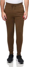 Regular Fit Mens Square Logo Jersey Drawstring Joggers - HUGO