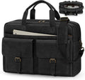 RAINSMORE Messenger Bag for Men 16 in Leather Laptop Bag - Classic