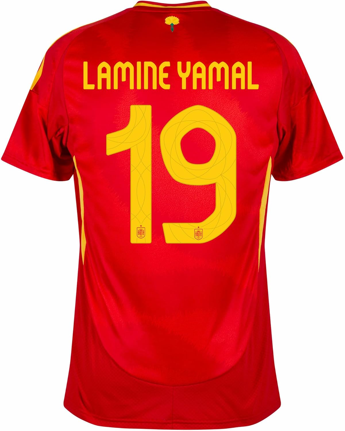 Lamine Yamal #19 Spain Home Soccer Jersey 2024 for Fans