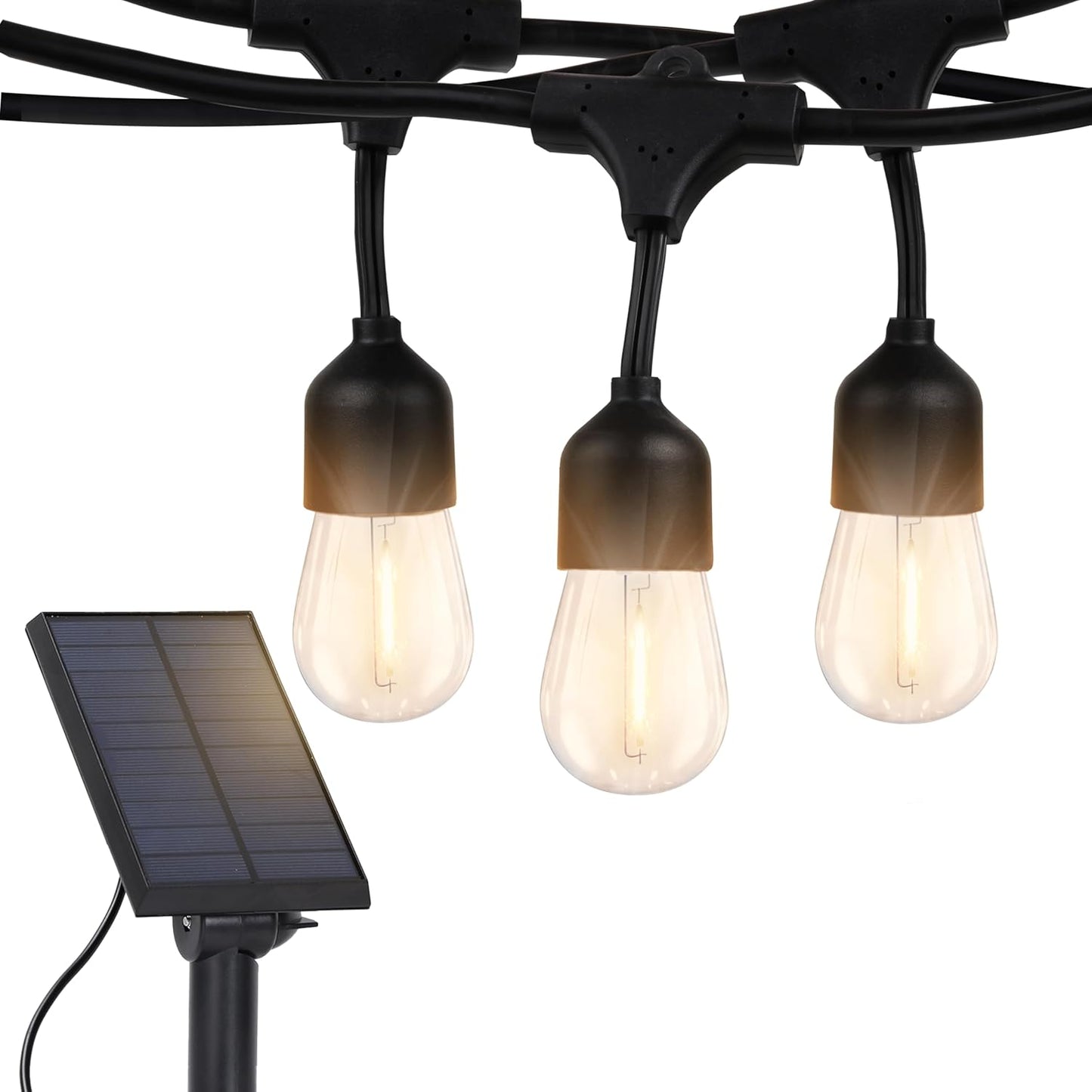 Brightech Ambience Pro 27 Ft Solar Powered Outdoor String Lights