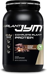 Plant JYM 2 lb Chocolate Hazelnut - Unbelievably Delicious Protein