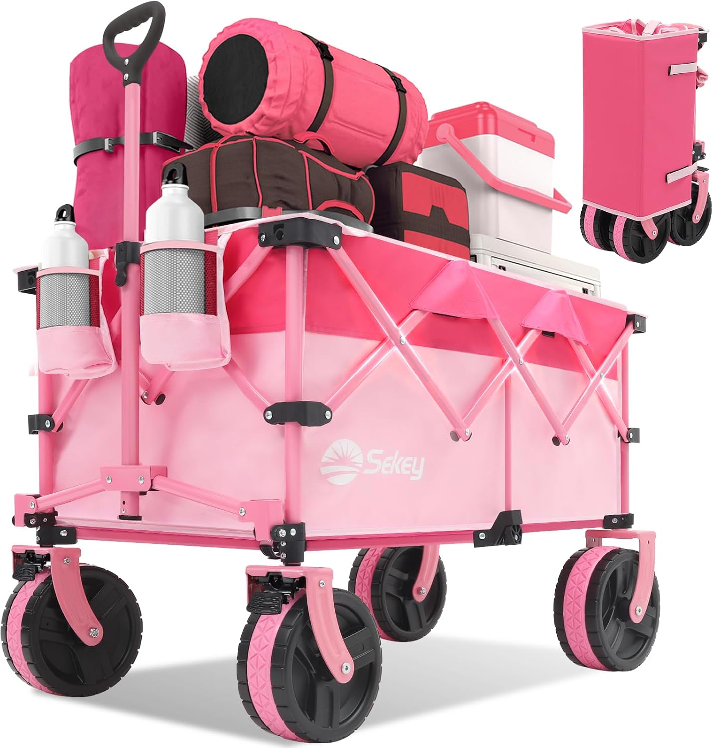 Sekey 220L Collapsible Foldable Wagon for All-Terrain Use