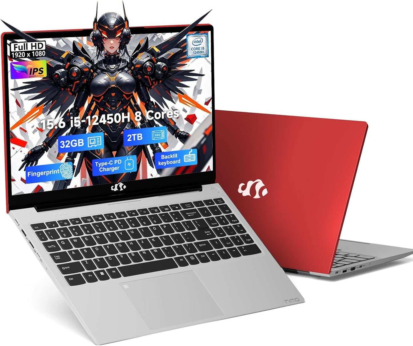 NIMO 15.6 FHD IPS Business Laptop with Intel i5 32GB RAM