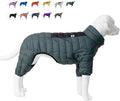 Lovelonglong Dog Coat 4-Leg Warm Waterproof Jacket - Reflective Fit