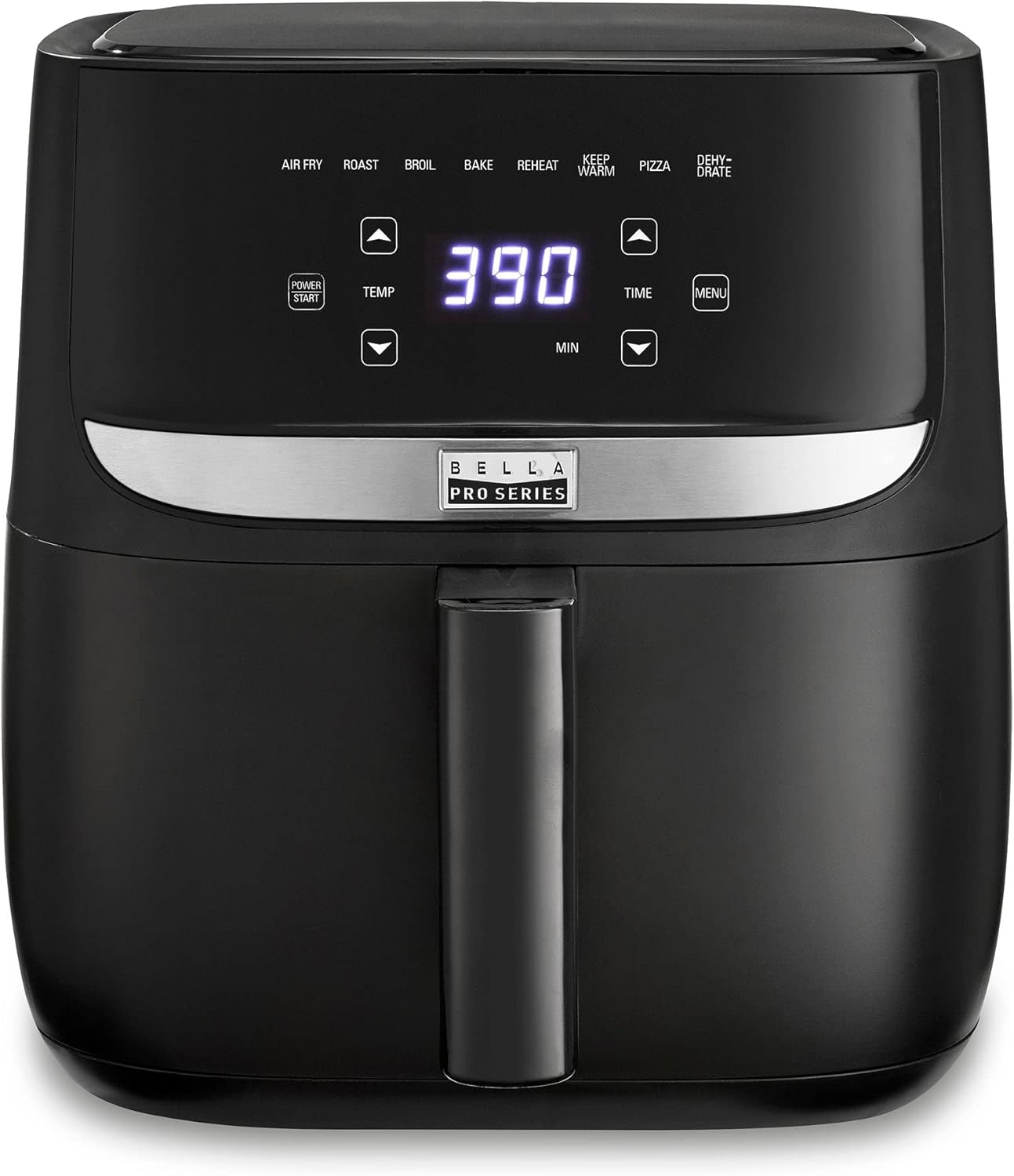 BELLA 6qt Air Fryer - Touchscreen Black, Healthier Cooking