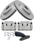 TRQ Front Brake Pad & Rotor Kit Compatible with 2014-2019 Dodge